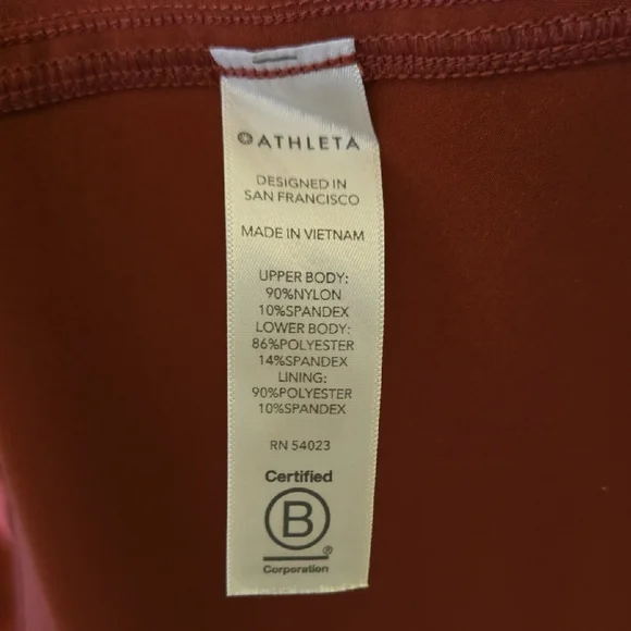 Athleta Winona Rust Sleeveless Dress Athleisure Sz M - Picture 5 of 6